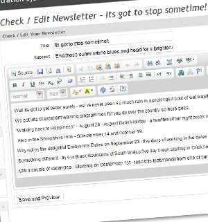 E-newsletter Systems and Client Database